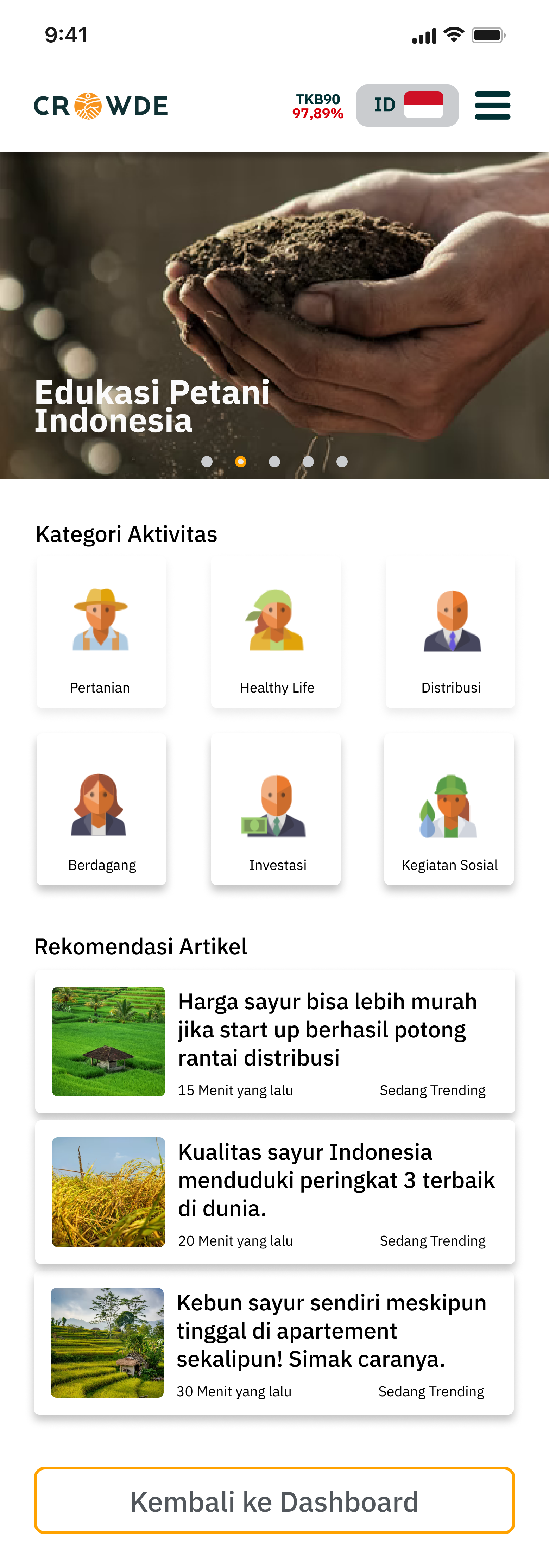 Crowde original web platform
