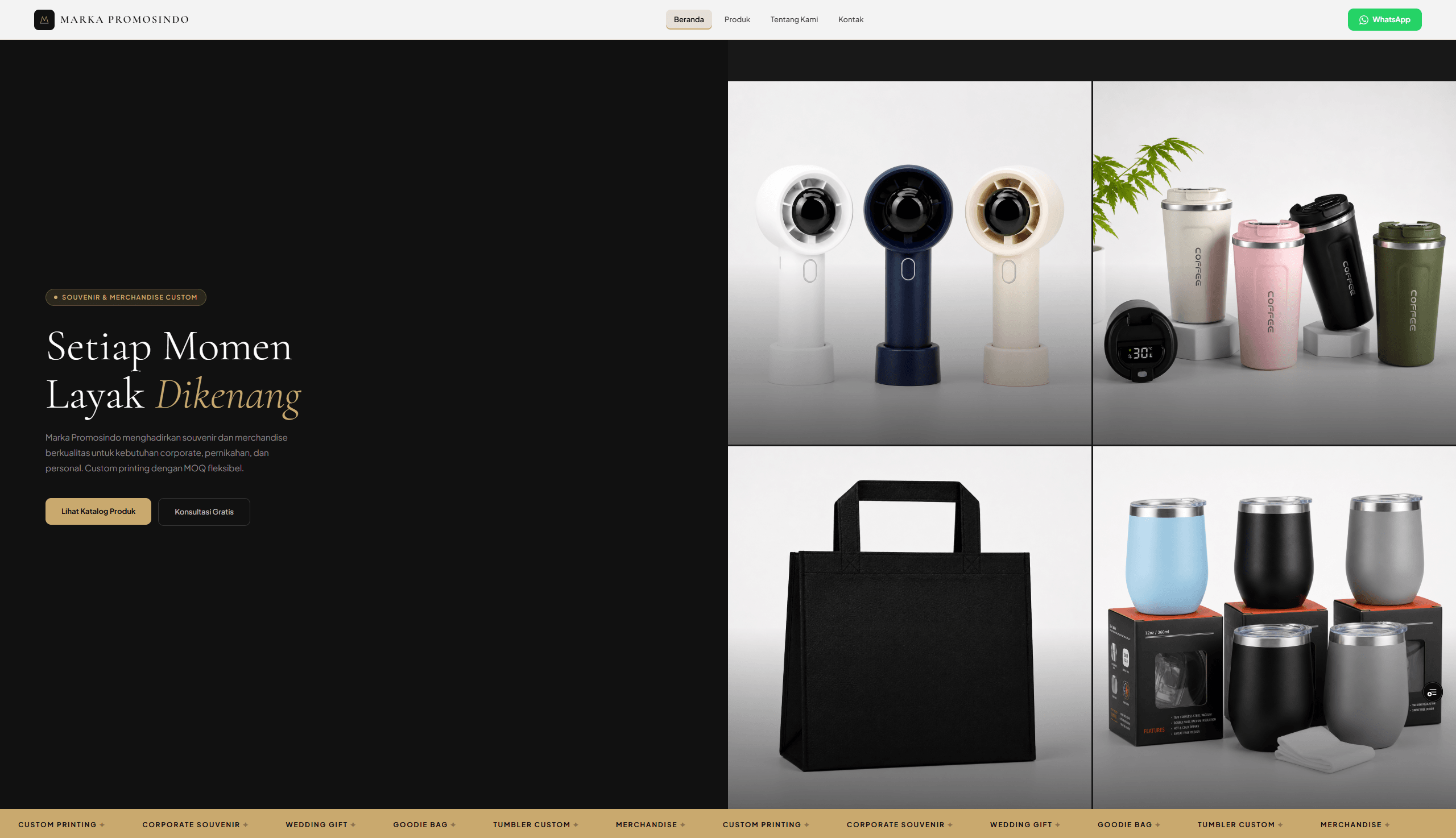 Marka Promosindo homepage