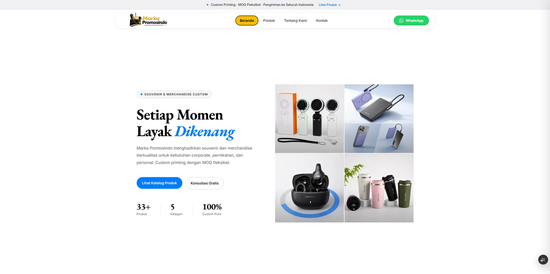 Marka Promosindo homepage