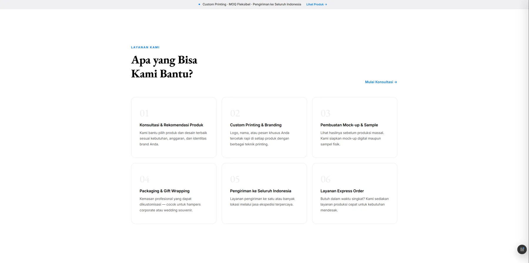 Marka Promosindo best sellers dan FAQ section
