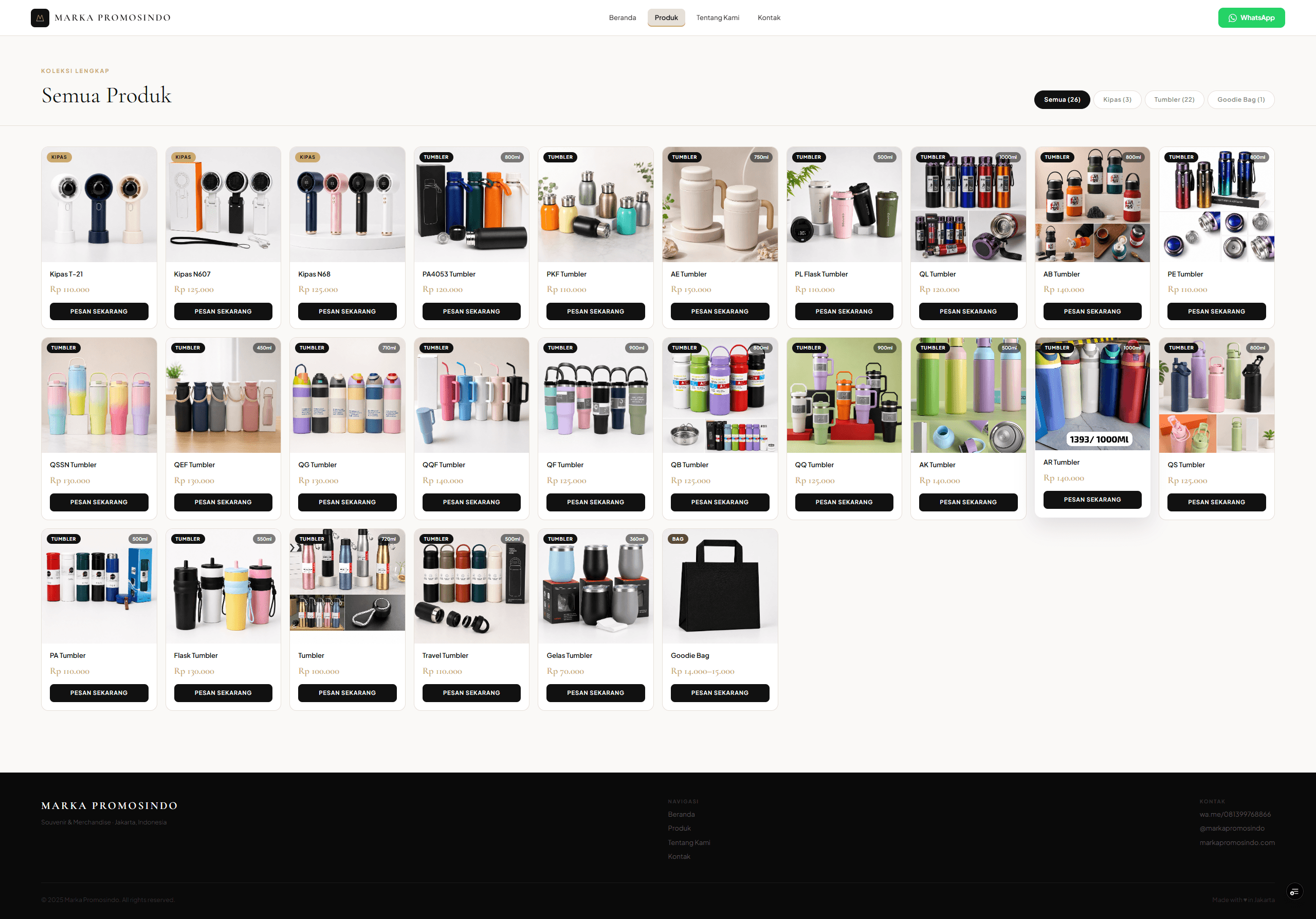 Marka Promosindo product catalog